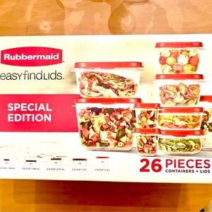 Rubbermaid Special Edition Red Food Storage Set